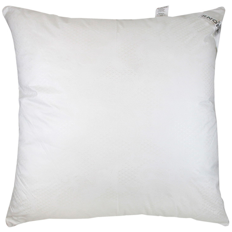 Изображение товара Подушка 70х70 см с искусственным лебяжьим пухом и глосс-сатиновым чехлом