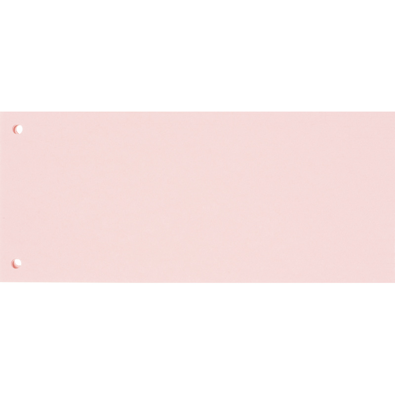 Изображение товара Разделители листов Комус 100 штук по цветам 105x240 мм розовые для документов