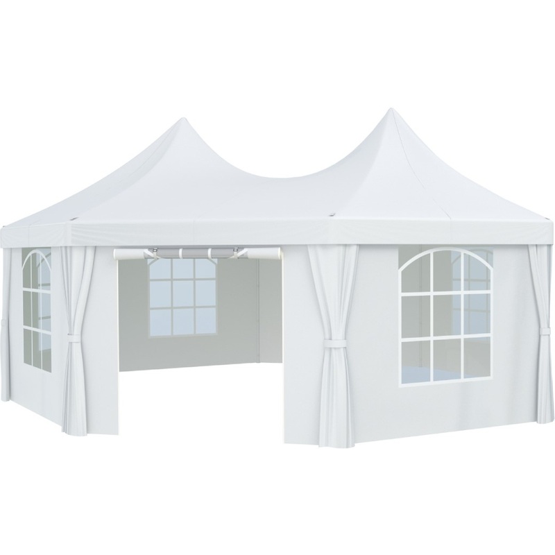 Изображение товара Тент садовый Green Glade 1052 (белый, 4330х5000х3400 мм)