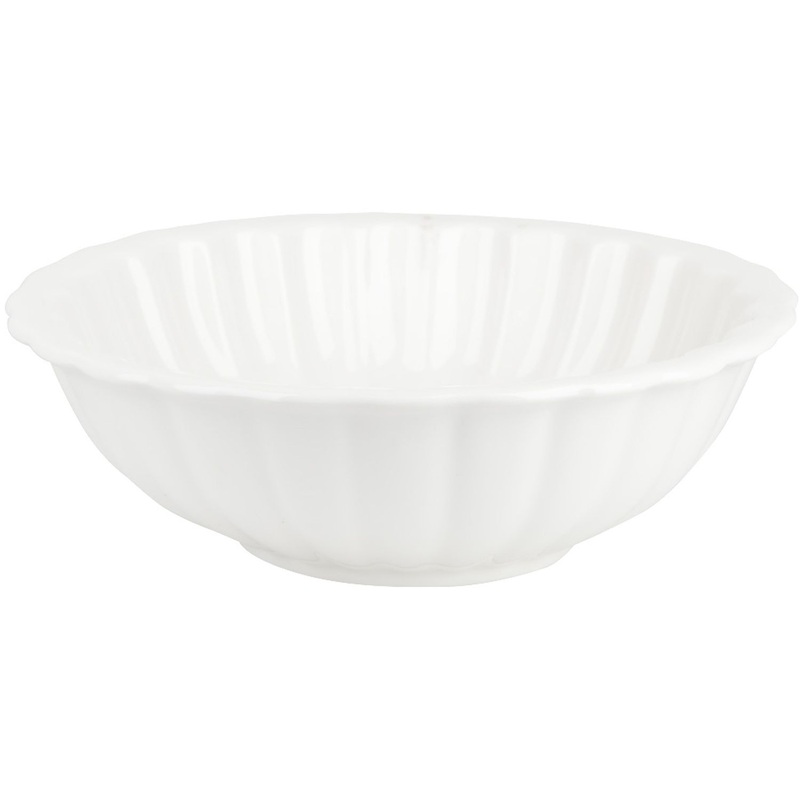 Изображение товара Фарфоровый салатник Nouvelle Home Маршмеллоу 25 см 1950 мл белый, 5 шт