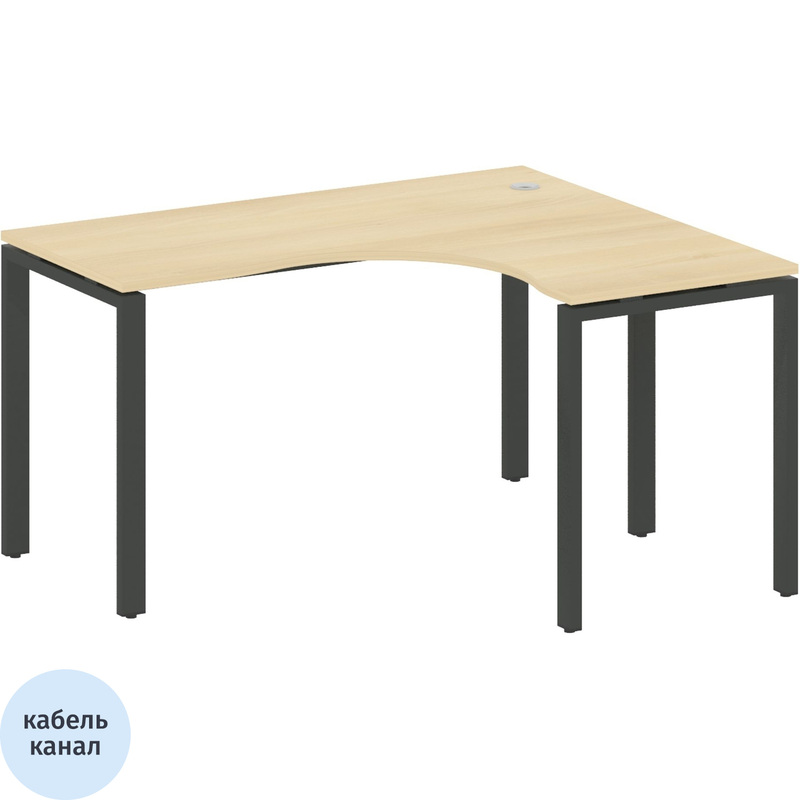 Изображение товара Эргономичный офисный стол Metal System Style БП.СА-3Пр правая конфигурация