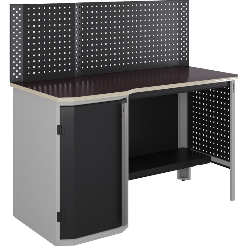 Изображение товара Верстак слесарный Кобор MW.1L/P1-150/70 (серый, 1500х700х870 мм)