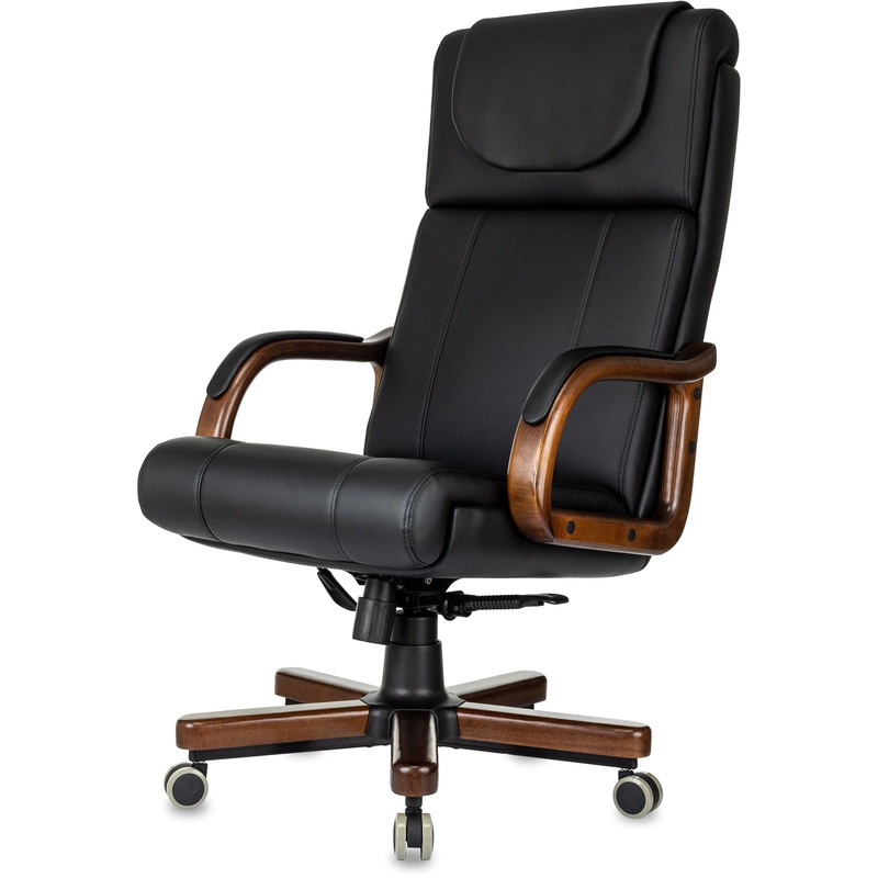 Изображение товара Кресло для руководителя Бюрократ T-9933 черное из экокожи с механизмом Top Gun Lux