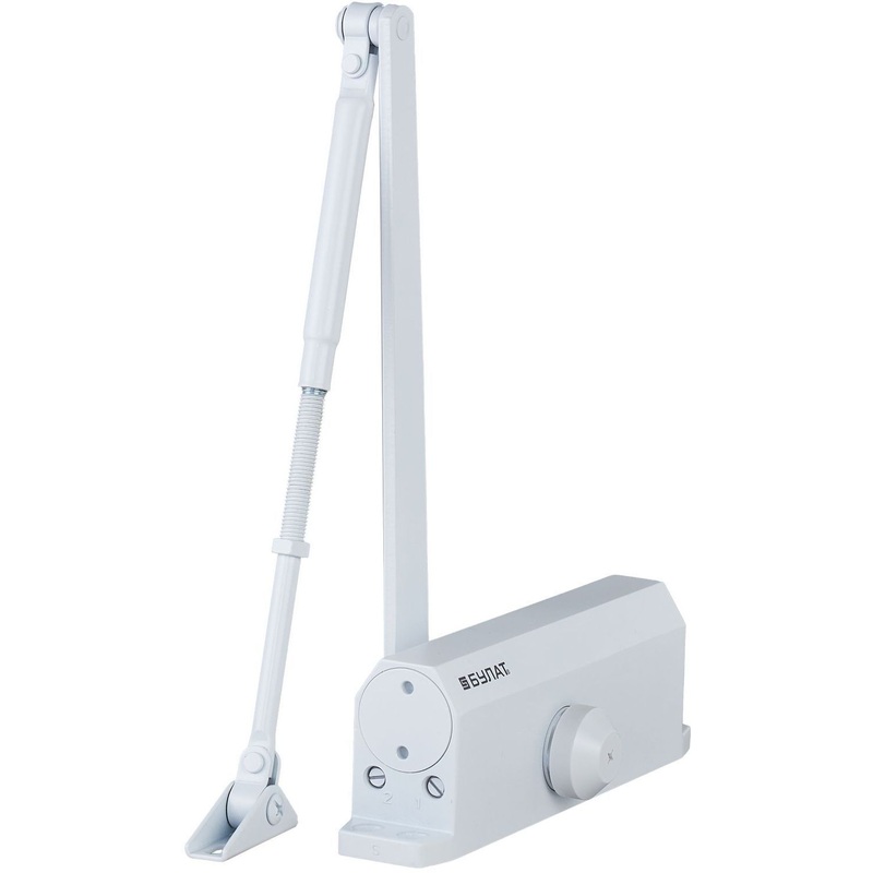 Изображение товара Доводчик дверной Булат Arctic ДД 504/5 A-W до 150 кг белый