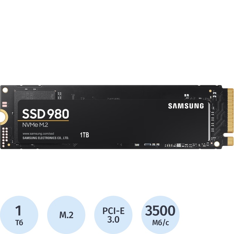 Изображение товара SSD накопитель Samsung 980 1 ТБ (MZ-V8V1T0BW)