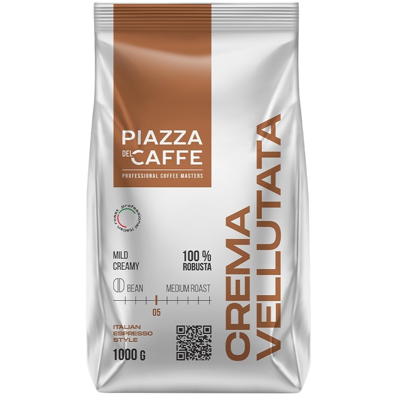Изображение товара Кофе в зернах Piazza Del Caffe Crema Vellutata 1 кг натуральный робуста