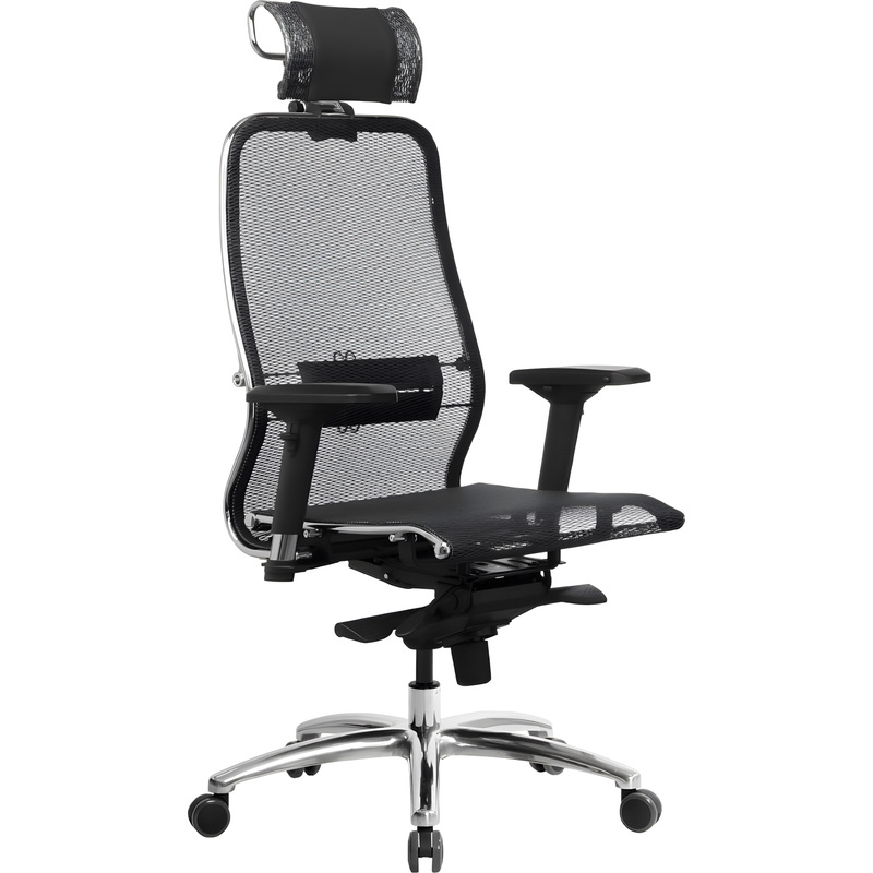 Изображение товара Кресло для руководителя Метта Samurai S-3.04 черное (сетка, металл)