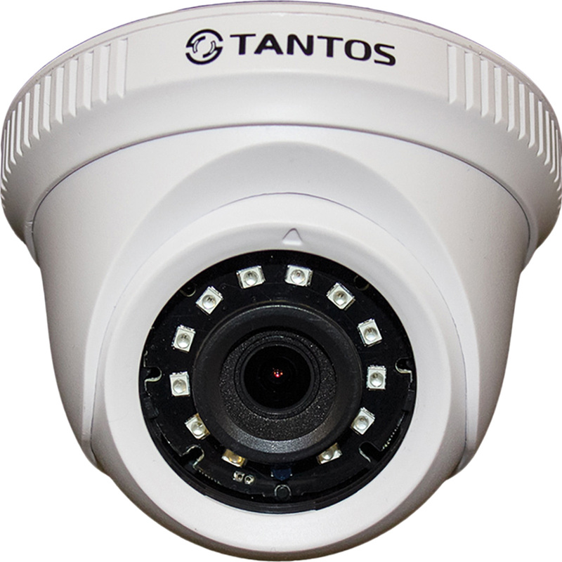 Изображение товара Видеокамера Tantos TSc-E2HDf 2Мп купольная для помещений IP54