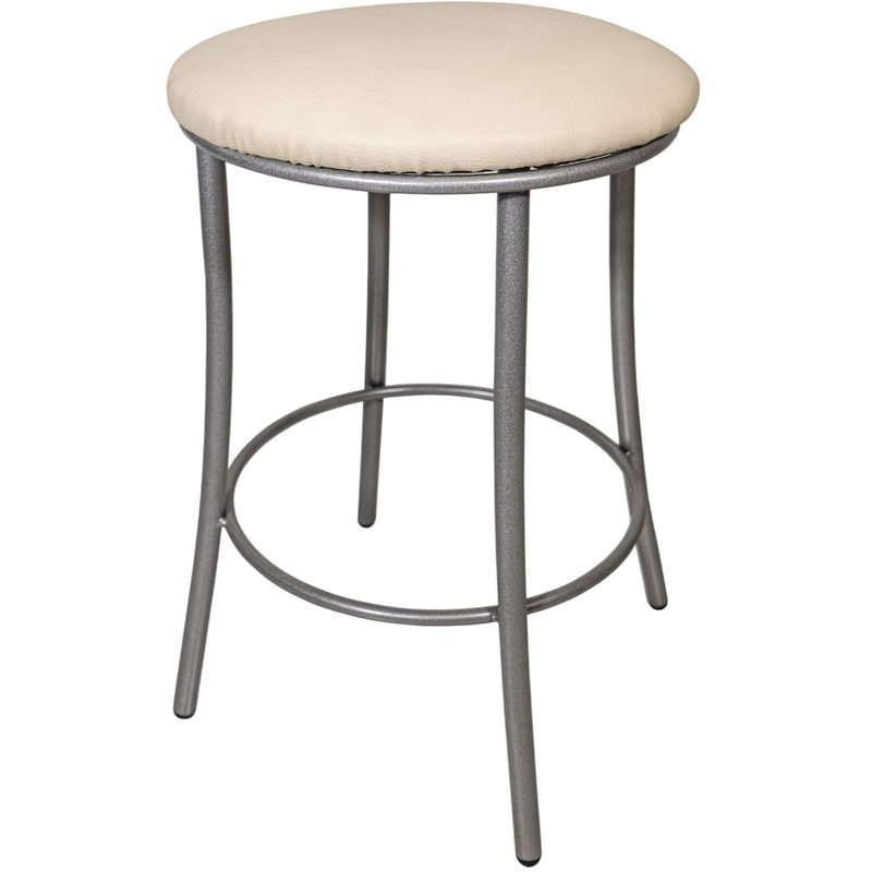 Изображение товара Табурет Экстра 18 ваниль из искусственной кожи и металла стильный и надежный