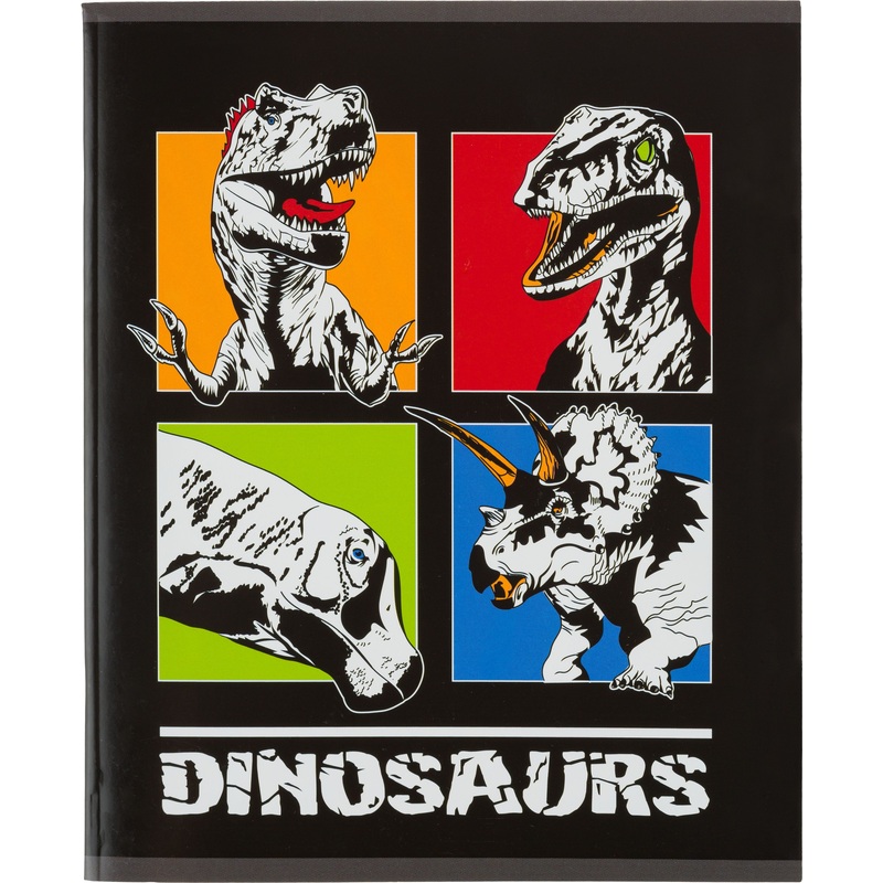 Изображение товара Тетрадь общая №1 School Dinosaurs А5 48 листов в клетку на скрепке
