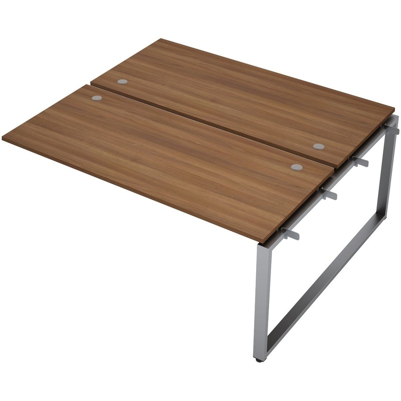 Изображение товара Рабочая станция Avance 6МБС-О.6269 двухместная (шамони тёмный/алюминий матовый, 1400х1235х750 мм)