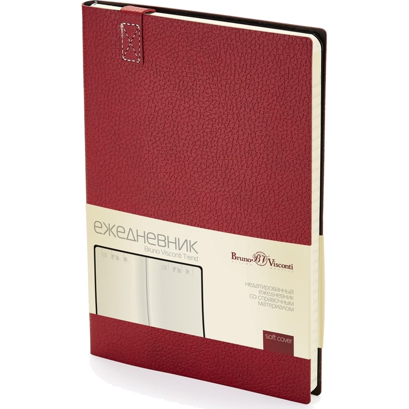 Изображение товара Ежедневник недатированный Bruno Visconti Trend искусственная кожа А5 136 листов бордовый, 3-516/07