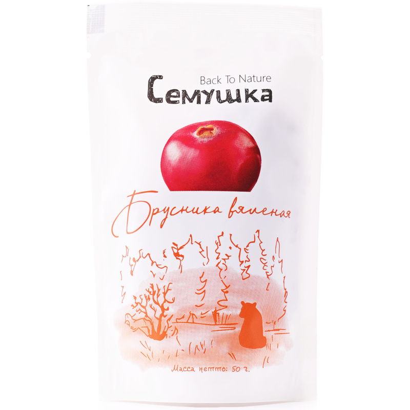 Изображение товара Вяленая брусника Сёмушка 50 г - полезная добавка к блюдам