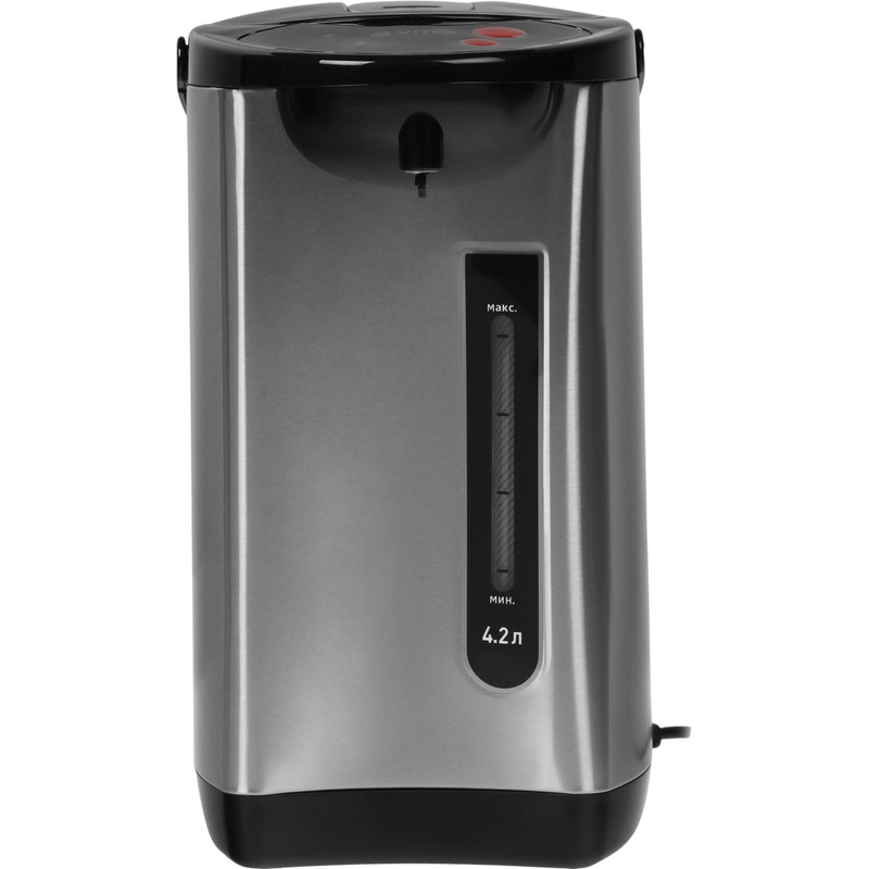 Изображение товара Термопот Vitek VT-7101 серебристый 4.2 л механический нагрев В автотехнический элемент