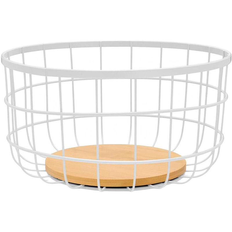 Изображение товара Фруктовница Regent inox Trina 93-TR-01-25 диаметр 240 мм стеклянная/бамбуковая