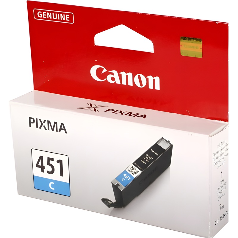 Изображение товара Оригинальный голубой картридж Canon CLI-451C для PIXMA принтеров