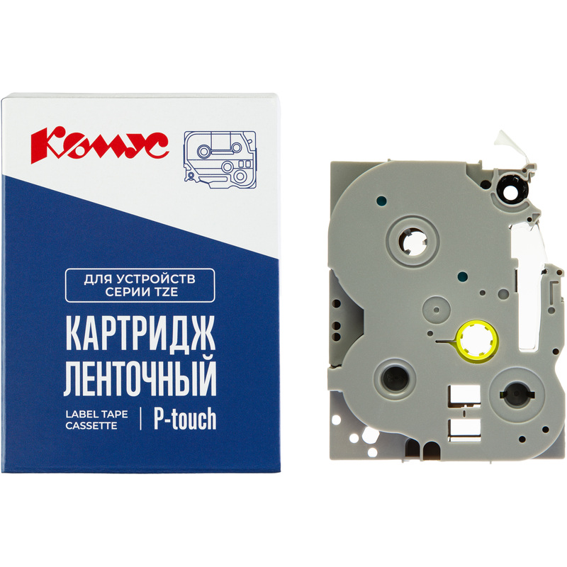 Изображение товара Картридж Комус TZE-445 для принтера этикеток Brother 18мм х8м