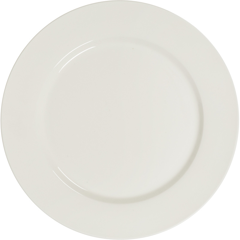 Изображение товара Обеденная тарелка Makalu из фарфора 26.7 см белая (упаковка 6 штук)