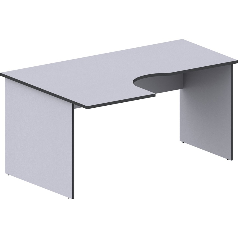 Изображение товара Эргономичный стол Агат АСС-44L левый серый 1600х1100х750 мм