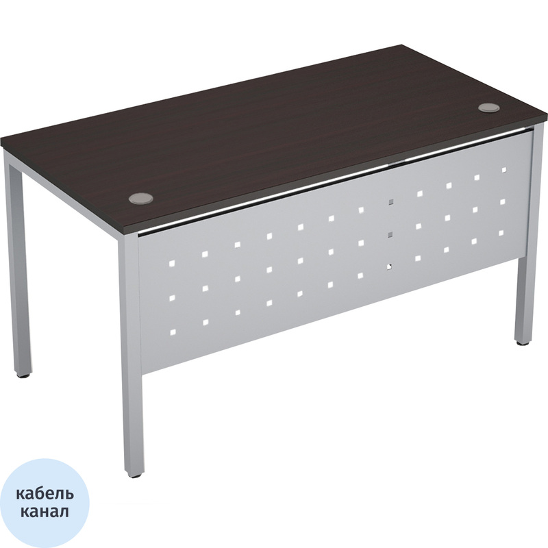 Изображение товара Стол прямой Avance 6МК.069 венге/алюминий матовый 1400х600х750 мм