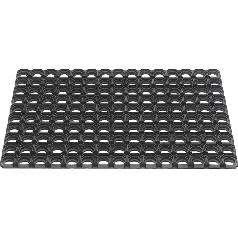 Изображение товара Коврик входной (придверный) Rubberhole ячеистый грязезащитный 50x100 см чёрный