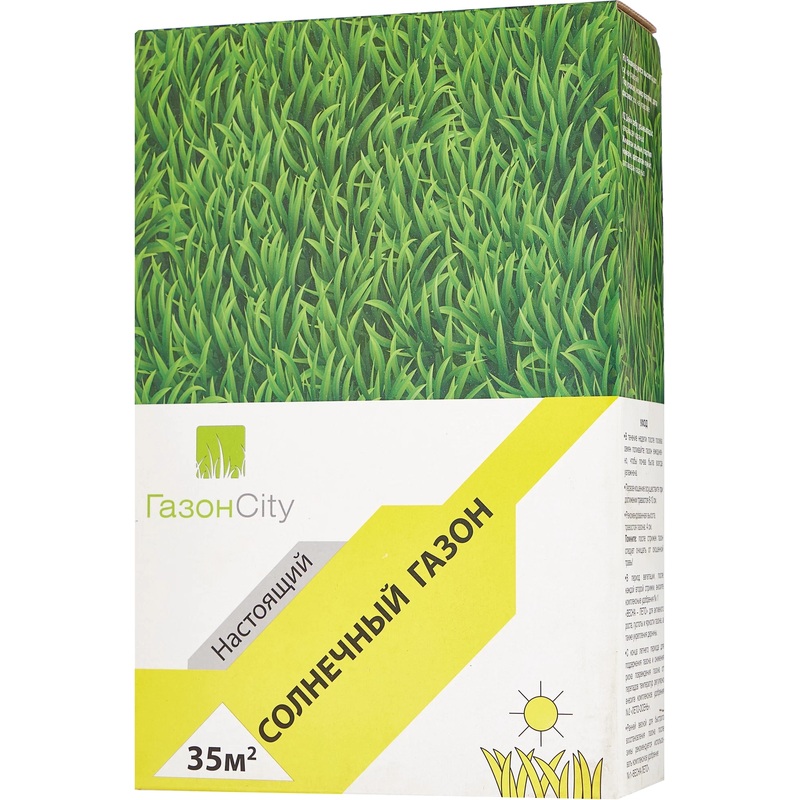 Изображение товара Семена газонной травы Газонcity Солнечный газон 1 кг для устойчивого газона