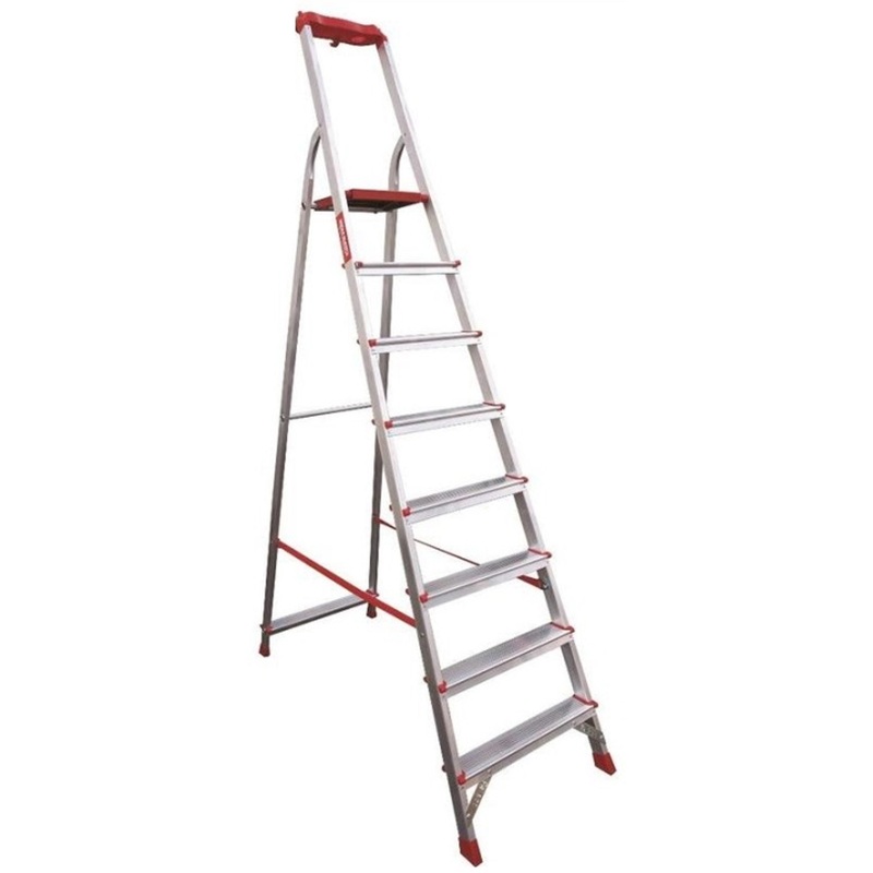 Изображение товара Стремянка алюминиевая 8 ступеней Новая Высота 3150108