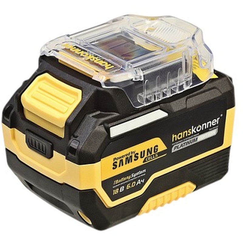 Изображение товара Аккумулятор Hanskonner HBP2006PRO 18 В 6 Ач Li-ion для системы 1BatterySystem