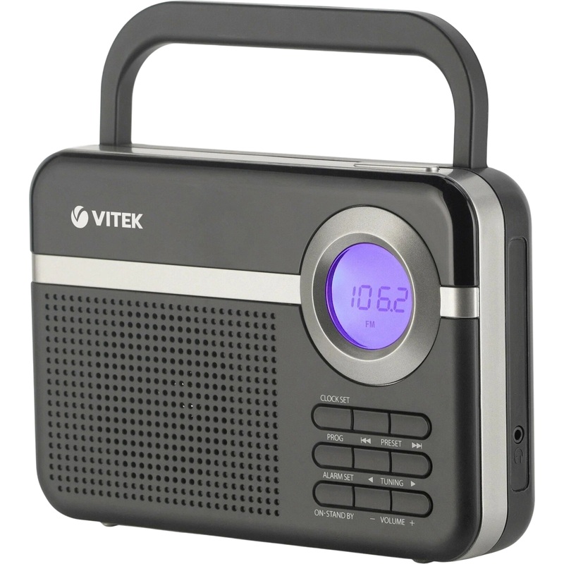 Изображение товара Радиоприемник Vitek VT-3592 чёрный с цифровой настройкой и дисплеем