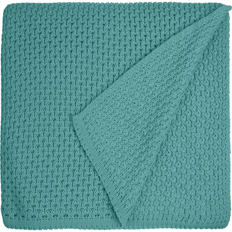Изображение товара Плед Teplo Serenita акрил бирюзовый 110x170 см