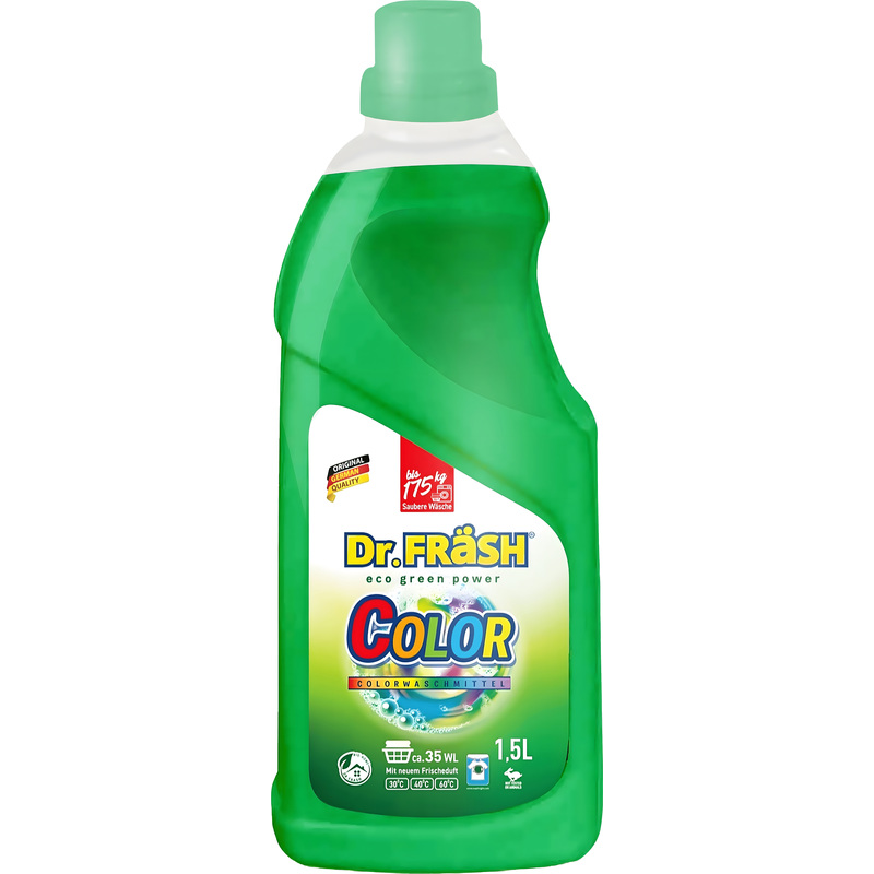 Изображение товара Гель для стирки Dr.FRASH Color 1.5 л для цветного белья безопасный и эффективный