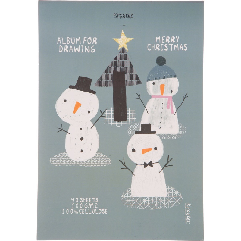 Изображение товара Альбом для рисования Kroyter Christmas А4 40 листов