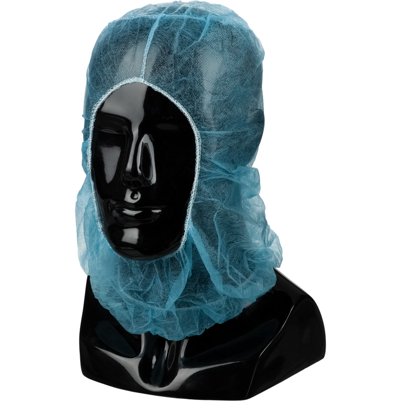 Изображение товара Одноразовая балаклава из спанбонда голубая 100 штук