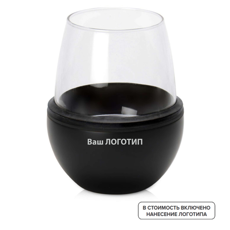 Изображение товара Термобокал для вина Wine Kuzie стекло и нержавеющая сталь 443 мл 12 шт