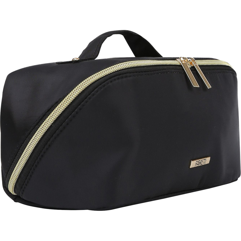 Изображение товара Косметичка Fabretti из полиэстера черная для дома и поездок
