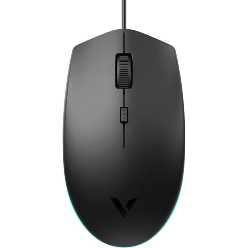 Изображение товара Игровая мышь Rapoo V11S чёрная с подсветкой usb оптическая 1600 dpi