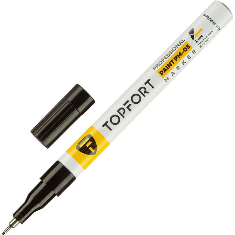 Изображение товара Маркер промышленный лаковый TOPFORT ZP1103 чёрный 1 мм (1827695)