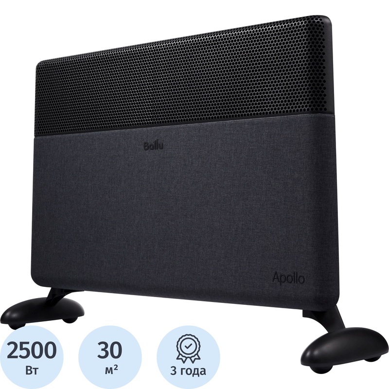 Изображение товара Конвектор Ballu Apollo Digital Inverter BEC/ATI-2502 черный (2500 Вт, с терморегулятором, НС-1343712)