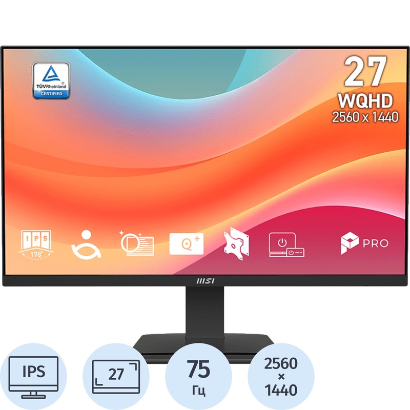 Изображение товара Монитор MSI Pro MP273Q E7 27" IPS с HDR и 75 Гц