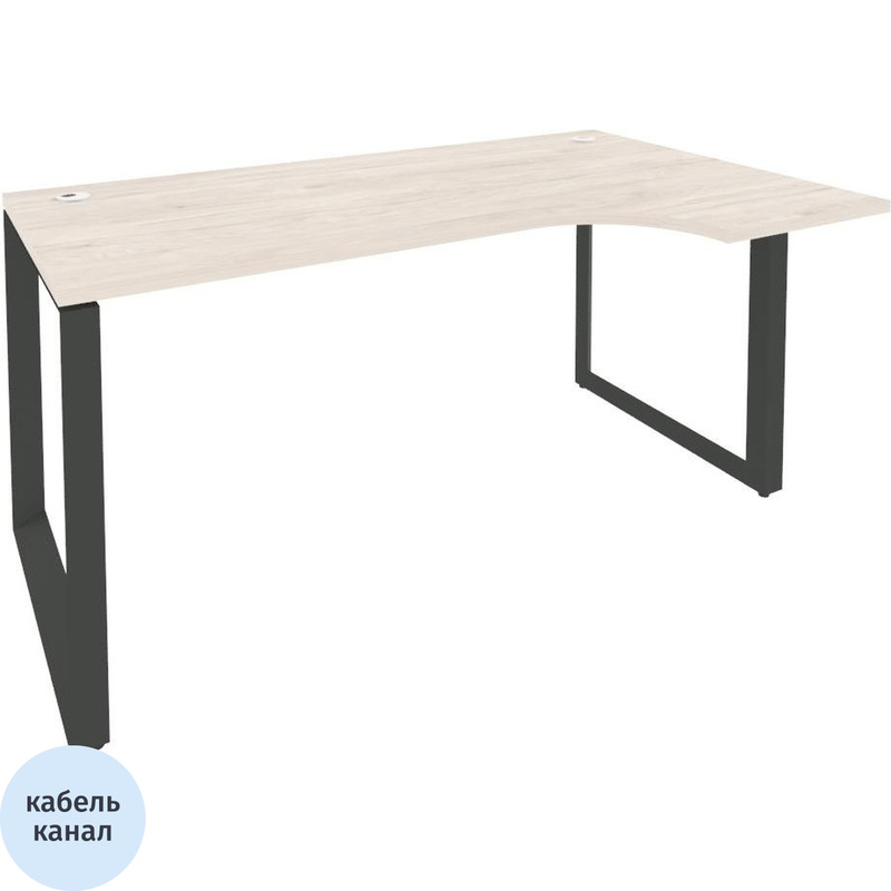 Изображение товара Стол эргономичный ONIX-О правый (денвер светлый/антрацит, 1580х980х750 мм)