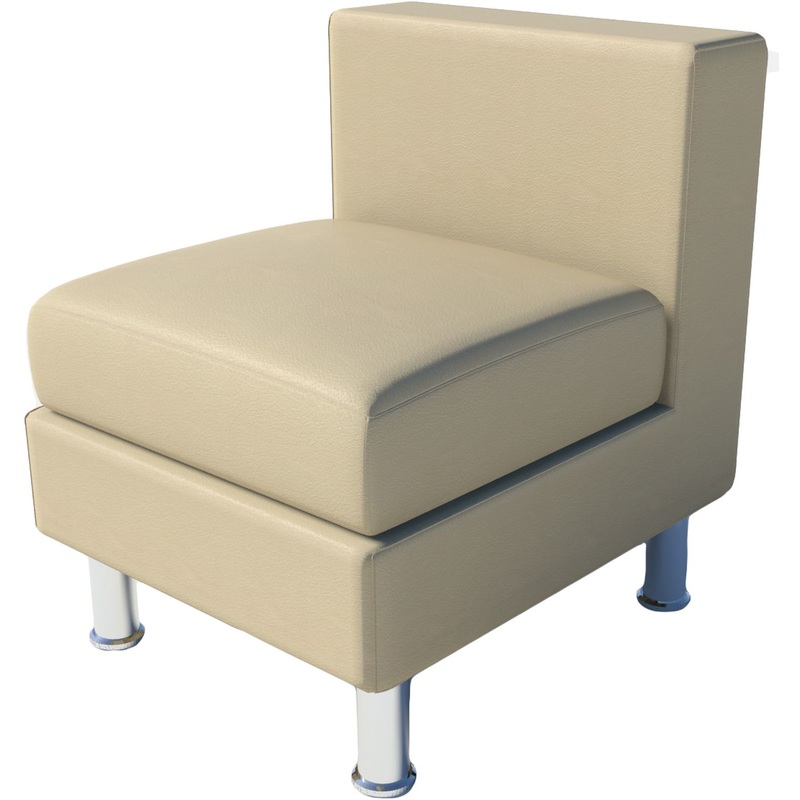 Изображение товара Модуль дивана прямой Лайт 1 одноместный бежевый экокожа