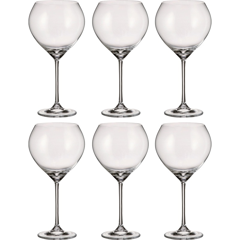 Изображение товара Набор бокалов для красного вина Crystal Bohemia Carduelis 640 мл (6 штук в упаковке)