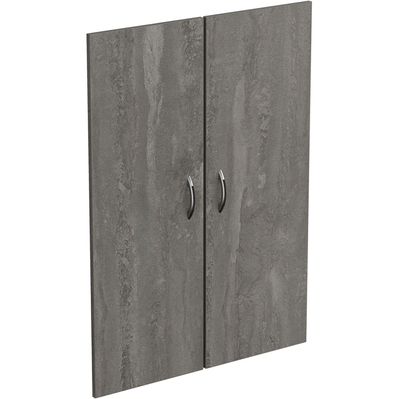 Изображение товара Дверь Комус Мебель Easy Director ЛДСП 844х18х1176 мм, 2 шт, железный камень