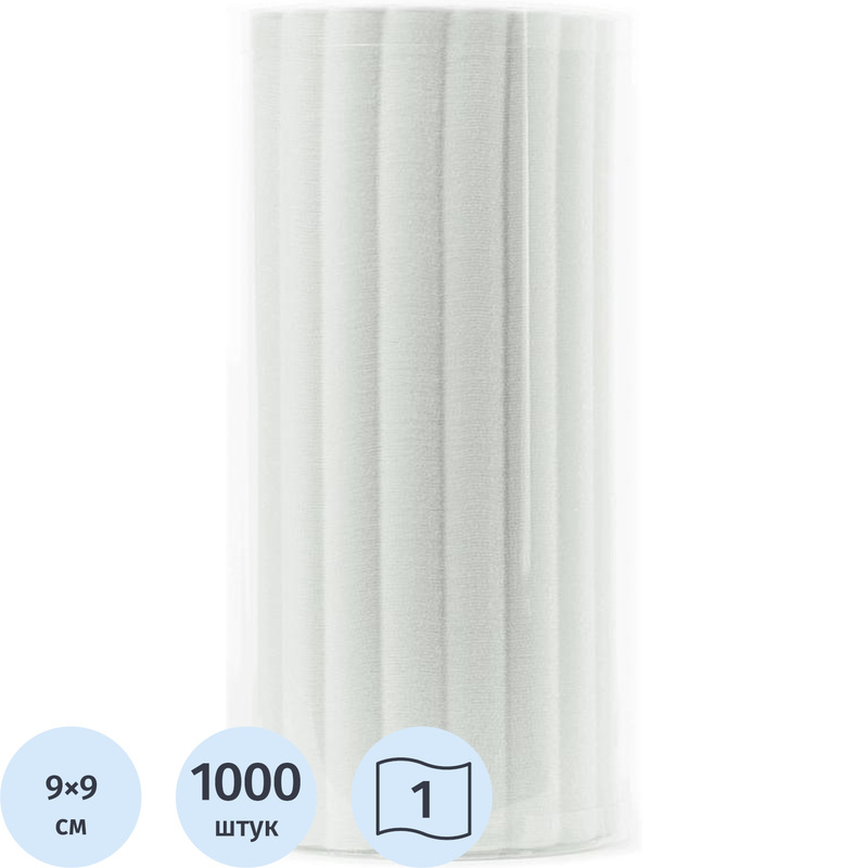 Изображение товара Подставки под чашки бумажные 9x9 см белые 1000 шт уценка