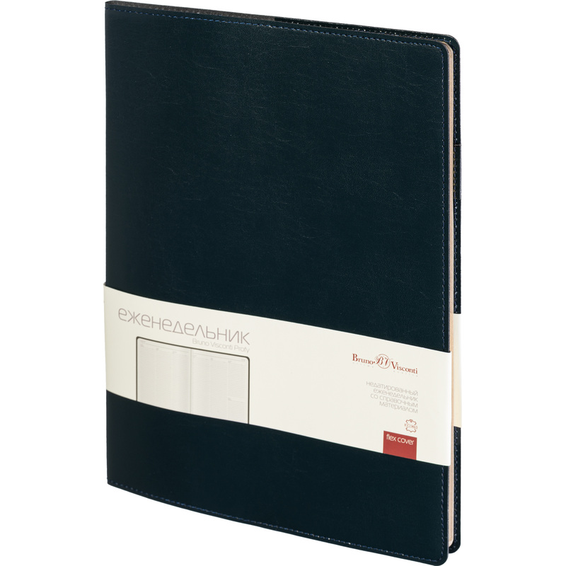 Изображение товара Еженедельник Bruno Visconti Profy из натуральной кожи формат А4 с золотистым обрезом
