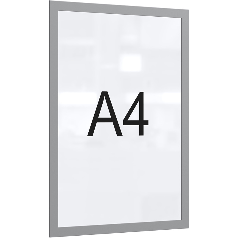 Изображение товара Магнитная рамка А4 Attache серая 5 штук для металлических поверхностей