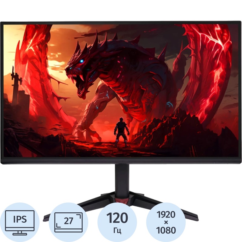 Изображение товара Монитор 27" Acer Nitro VG270Gbmipx чёрный (UM.HV0CD.G02)