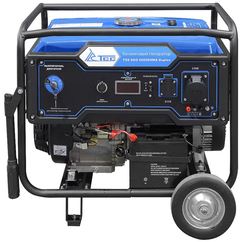Изображение товара Бензиновый генератор TSS SGG 6000EHNA Duplex 6 кВт с автоматической стабилизацией напряжения