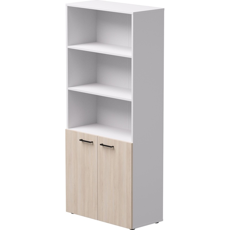 Изображение товара Шкаф для документов EVO 254H003W3 DY полузакрытый дуб соната белый 800х383х1835 мм