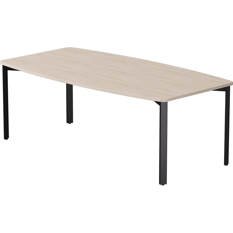 Изображение товара Стол для переговоров EVO 254S023DY9005 дуб соната и чёрный 2100х1100 мм